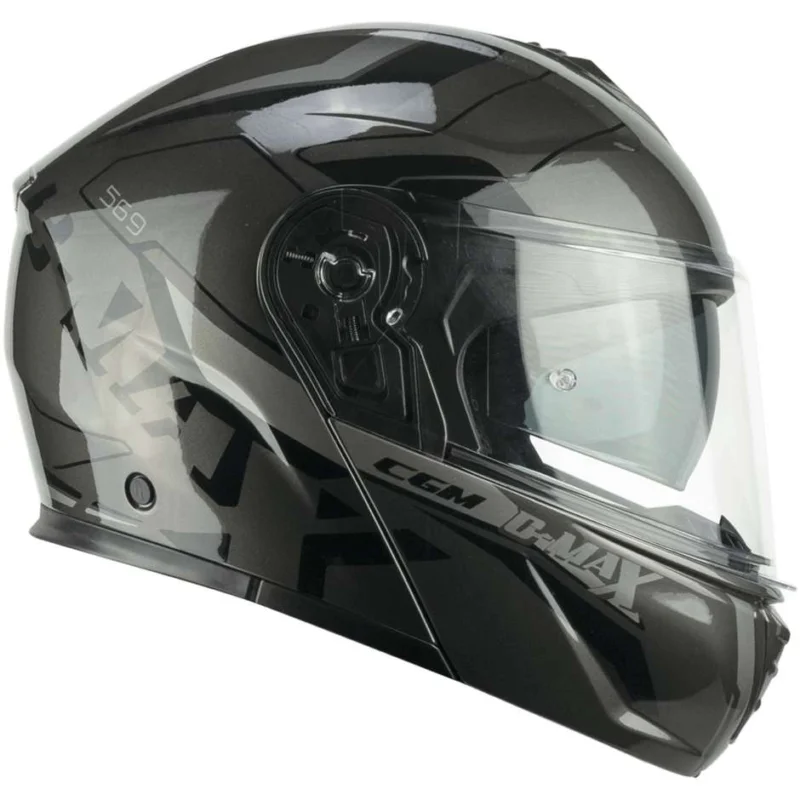 Nuova Collezione Casco Moto ModulareP/J CGM 569a C-MAX CITY Grafite Nero