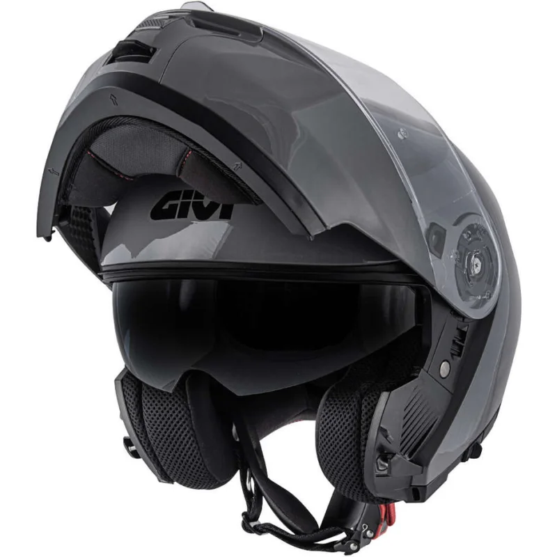 Casco Moto Modulare P/J Givi X.20 EXPEDITION Solid Antracite Lucido Spedizione Gratuita