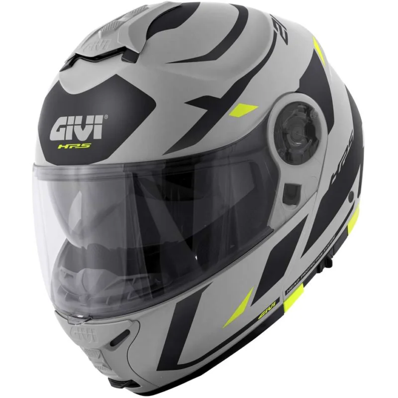 Casco Moto Modulare P/J Givi X.21 EVO NUMBER Grigio Nero Giallo Reso Gratuito