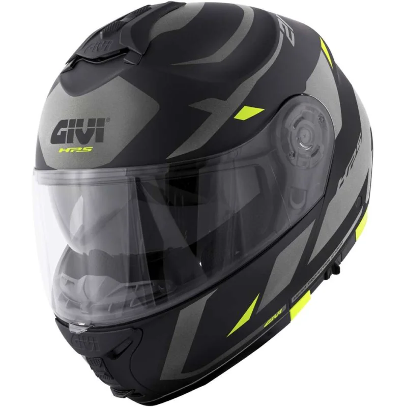Casco Moto Modulare P/J Givi X.21 EVO NUMBER Nero Titanio Giallo Affare