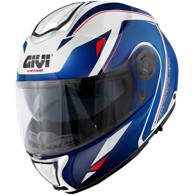 Casco Moto Modulare P/J Givi X26 SQUARE Bianco Metallizzato Blu Rosso Economico