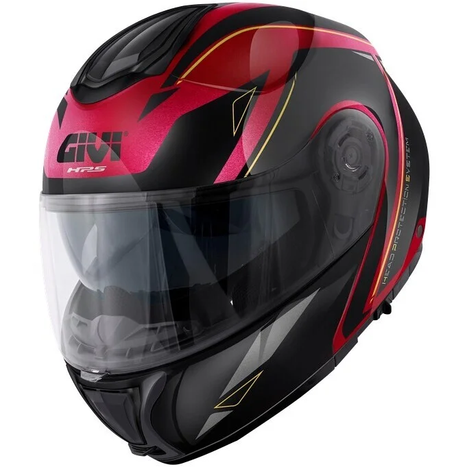 Occasione Imperdibile Casco Moto Modulare P/J Givi X26 SQUARE Bordeaux Metallizzato Nero
