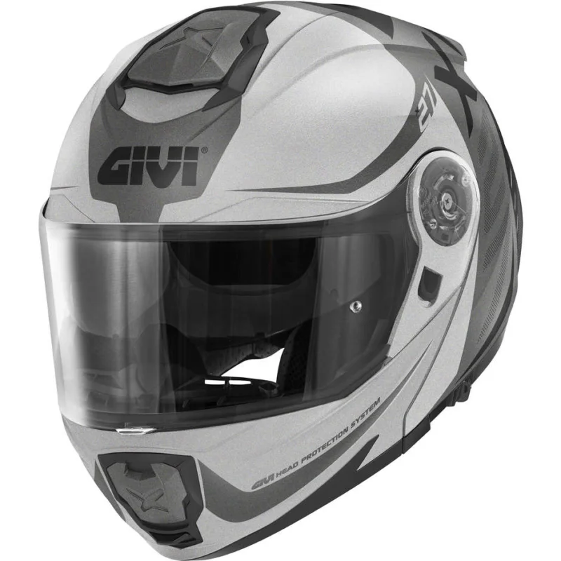 Casco Moto Modulare P/J Givi X.27 DIMENSION Nero Opaco Titanio Argento Promo Stagionale