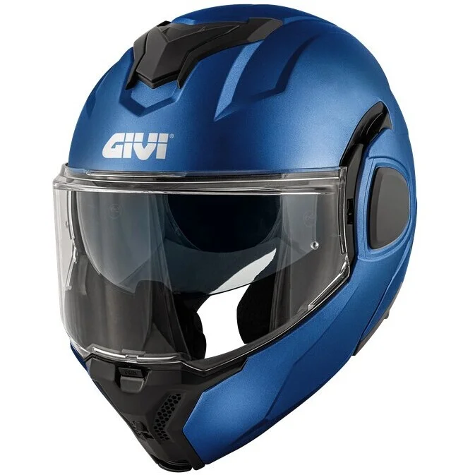 Popolare Casco Moto Modulare P/J Givi X36 FIBRA Blu Opaco