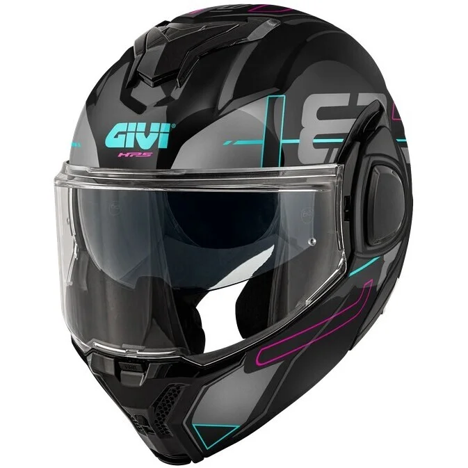 Offerta Limitata Casco Moto Modulare P/J Givi X36 HPS VERTIGO Nero Fucsia