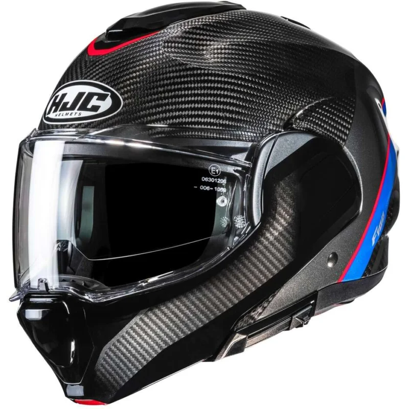 Più Venduto Casco Moto Modulare P/J Hjc F100 CARBON STAN MC21