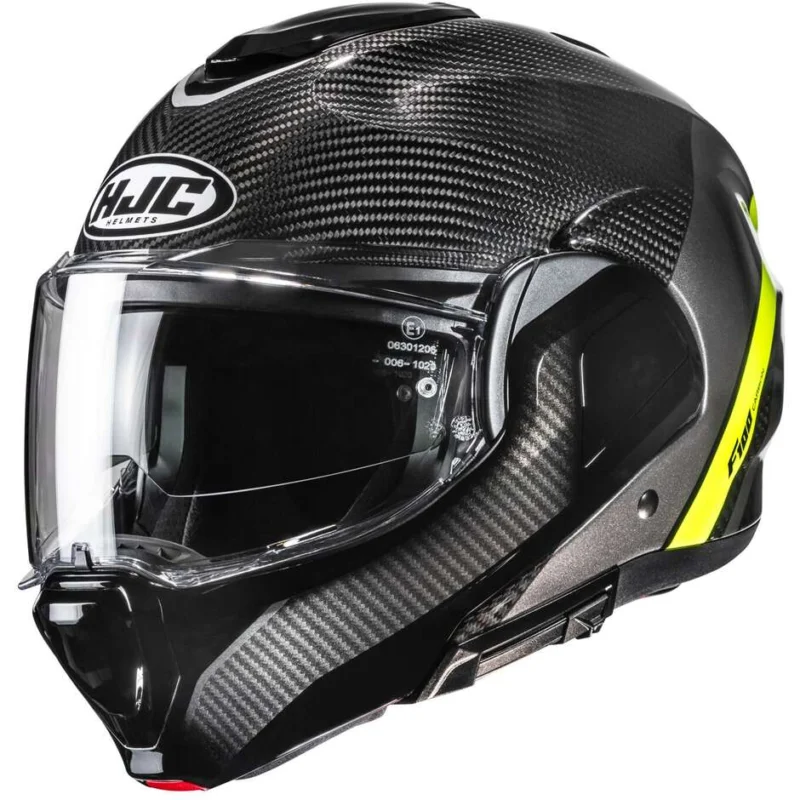 Casco Moto Modulare P/J Hjc F100 CARBON STAN MC3H Ultimissimo Modello