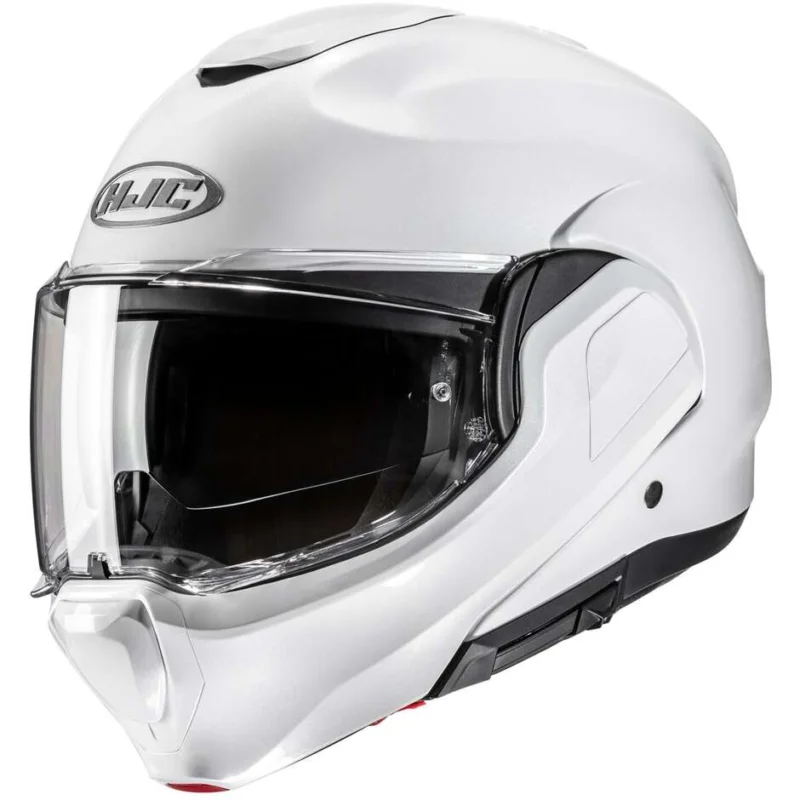 Casco Moto Modulare P/J Hjc F100 Perla Bianco Spedizione Espresso