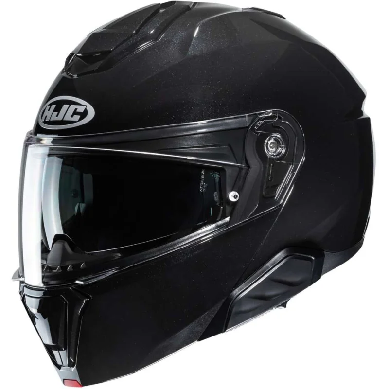 Casco Moto Modulare P/J Hjc i91 Solid Nero Metal Offerta Lampo