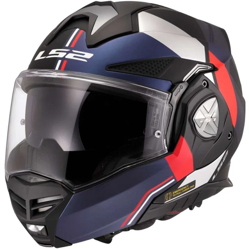 Promo Stagionale Casco Moto Modulare P/J in HPFC LS2 FF901 ADVANT X ULTRA Blue Rosso