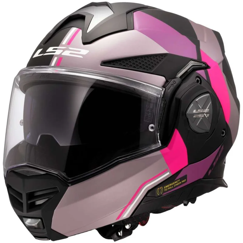 Novità Casco Moto Modulare P/J in HPFC LS2 FF901 ADVANT X ULTRA Grigio Porpora