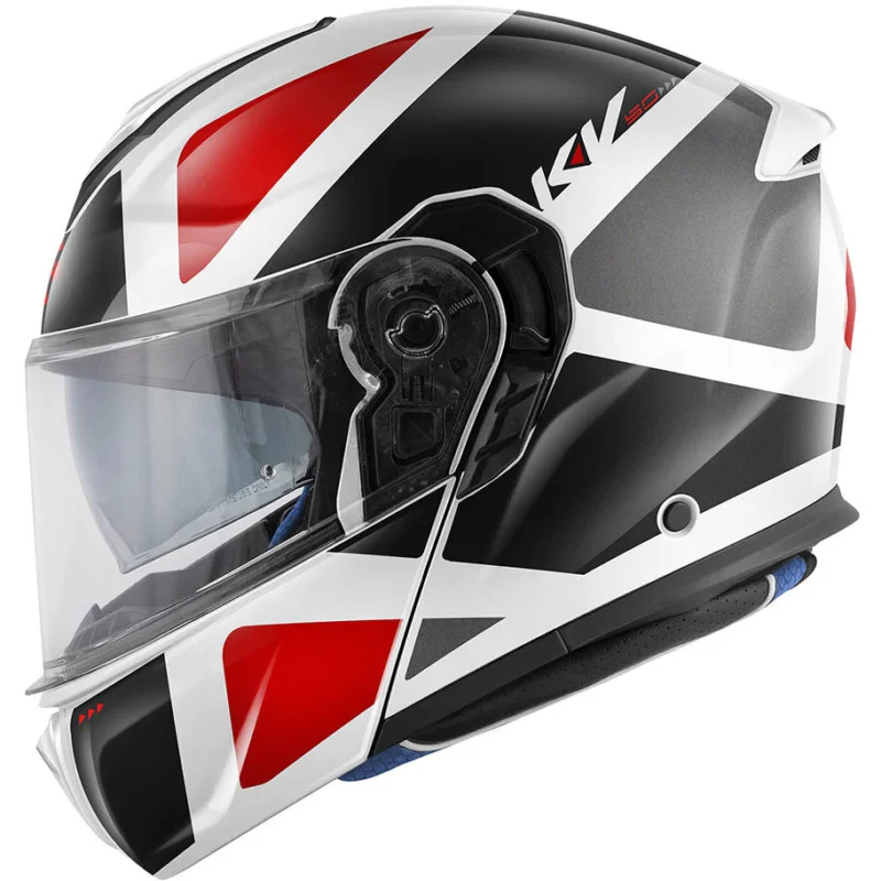Direttamente Dal Produttore Casco Moto Modulare P/J Kappa KV50F GALAXY Bianco Nero Rosso