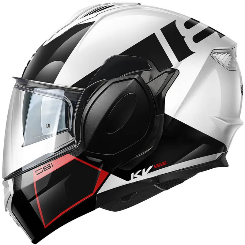 Prezzo Di Fabbrica Casco Moto Modulare P/J Kappa KV55F YORK Bianco Nero Rosso