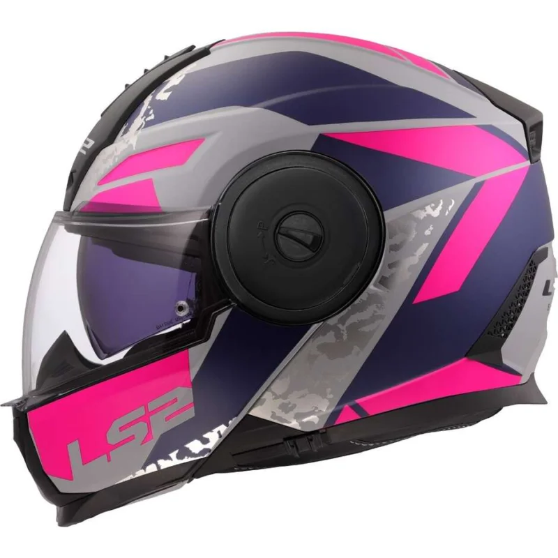 Offerta Speciale Casco Moto Modulare P/J LS2 FF902 SCOPE II OXYD Grigio Blue Porpora