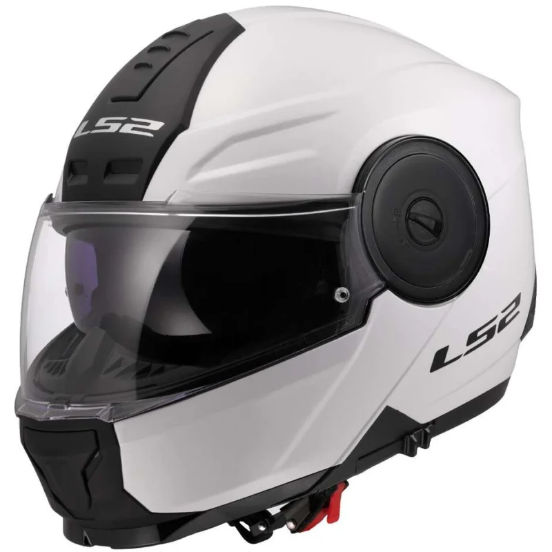 Casco Moto Modulare P/J LS2 FF902 SCOPE II SOLID Bianco Lucido Ultime Pezzi