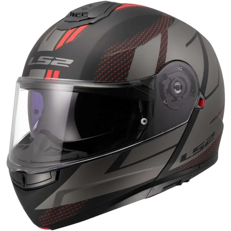 Prezzo Di Fabbrica Casco Moto Modulare P/J LS2 FF908 STROBE II CODE Nero Grigio