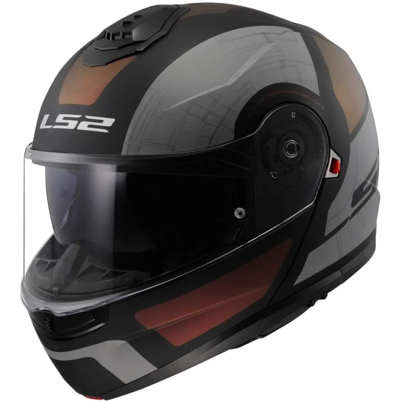 Spedizione Gratuita Casco Moto Modulare P/J Ls2 FF908 STROBE II ORION Nero Opaco Rosa Blu