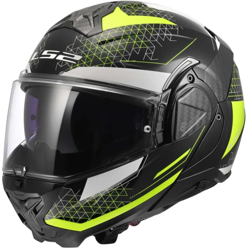 Casco Moto Modulare P/J LS2 FF910 ADVANT II ASTRAL Giallo Fluo Spedizione Gratuita