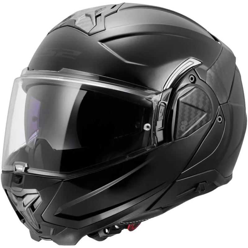 Casco Moto Modulare P/J LS2 FF910 ADVANT II SOLID Nero Lucido Pagamento Sicuro
