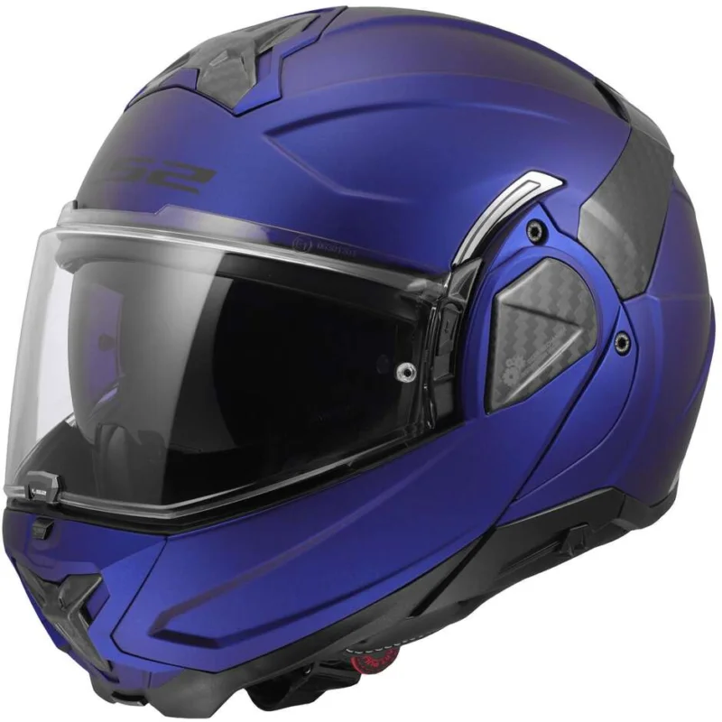 Casco Moto Modulare P/J LS2 FF910 ADVANT II SOLID Opaco Navy Blu Esclusivo