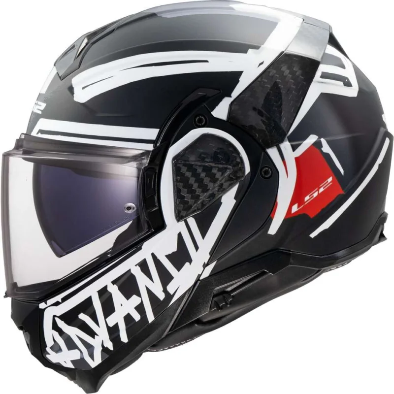 Subito Disponibile Casco Moto Modulare P/J LS2 FF910 ADVANT II TAPE Nero