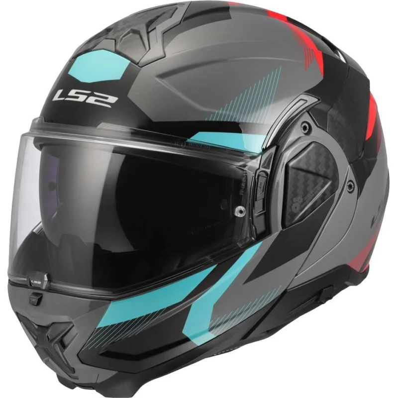 Subito Disponibile Casco Moto Modulare P/J LS2 FF910 ADVANT II TRIPLE Nardo Grigio Blue Rosso
