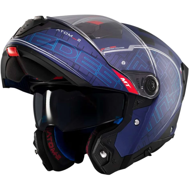 Casco Moto Modulare P/J Mt Helmets ATOM 2 SV DESTINY C7 Opaco Offerta Limitata