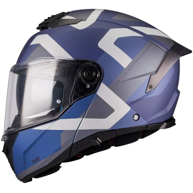 Casco Moto Modulare P/J Mt Helmets ATOM 2 SV DEXTER C2 Blu Nero Opaco Compra Oggi Stesso