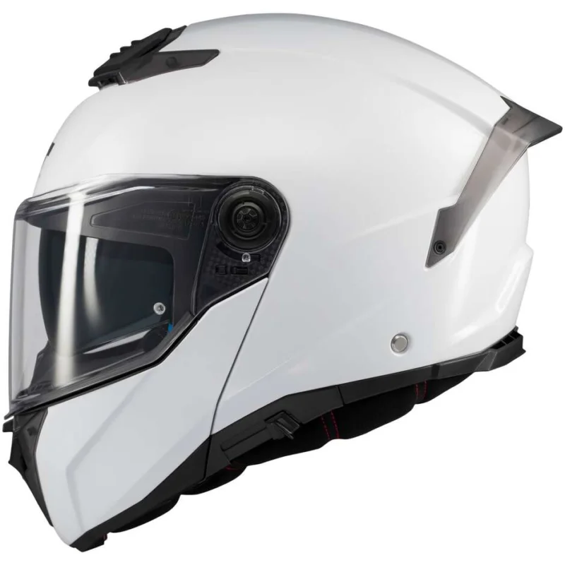 Casco Moto Modulare P/J Mt Helmets ATOM 2 SV PURE A0 Bianco Lucido Economico