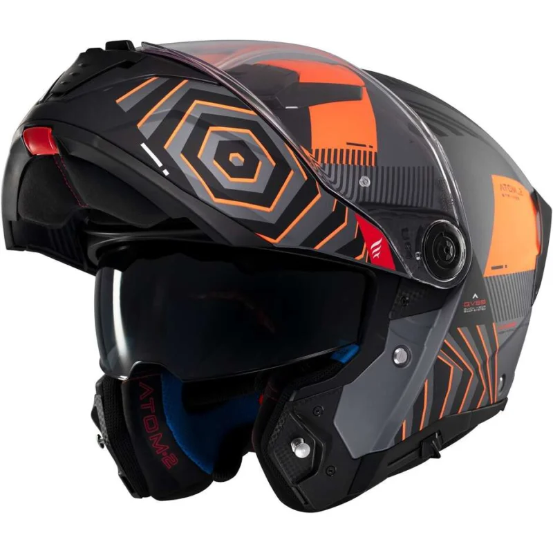 Casco Moto Modulare P/J Mt Helmets ATOM 2 SV STRANGE C4 Opaco Promozione Esclusiva