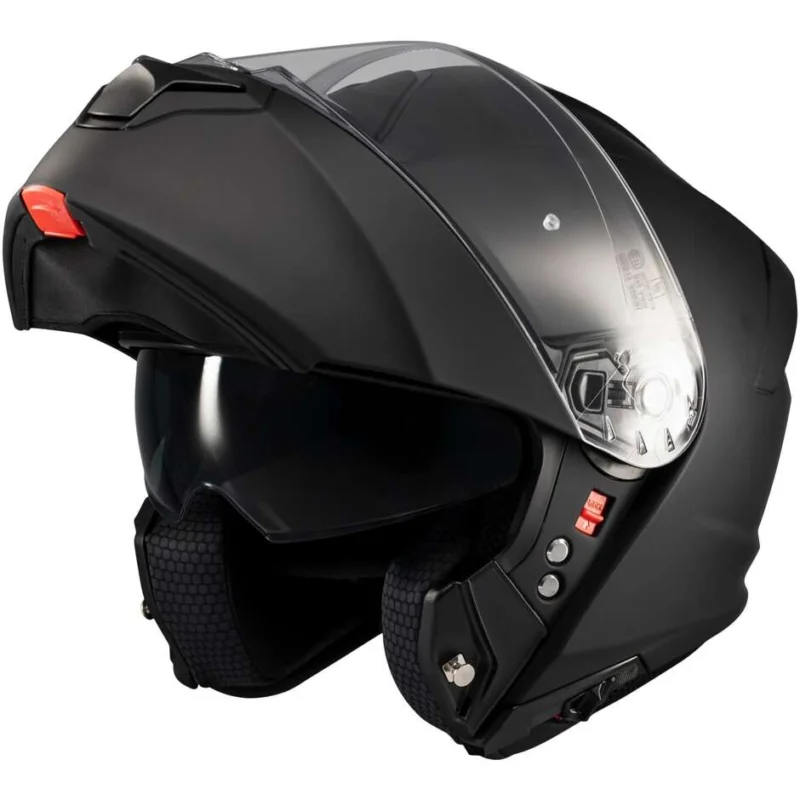 Reso Gratuito Casco Moto Modulare P/J Mt Helmets GENESIS SV PURE A1 Nero Opaco