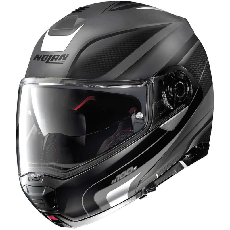 Casco Moto Modulare P/J Nolan N100-5 ORBITER N-Com 067 Lava Grigio Opaco Promozione Esclusiva