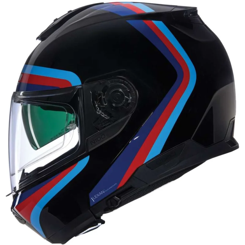 Novità Casco Moto Modulare P/J Nolan N100-6 ASSOLUTO 348 Nero Blu Rosso Azzurro