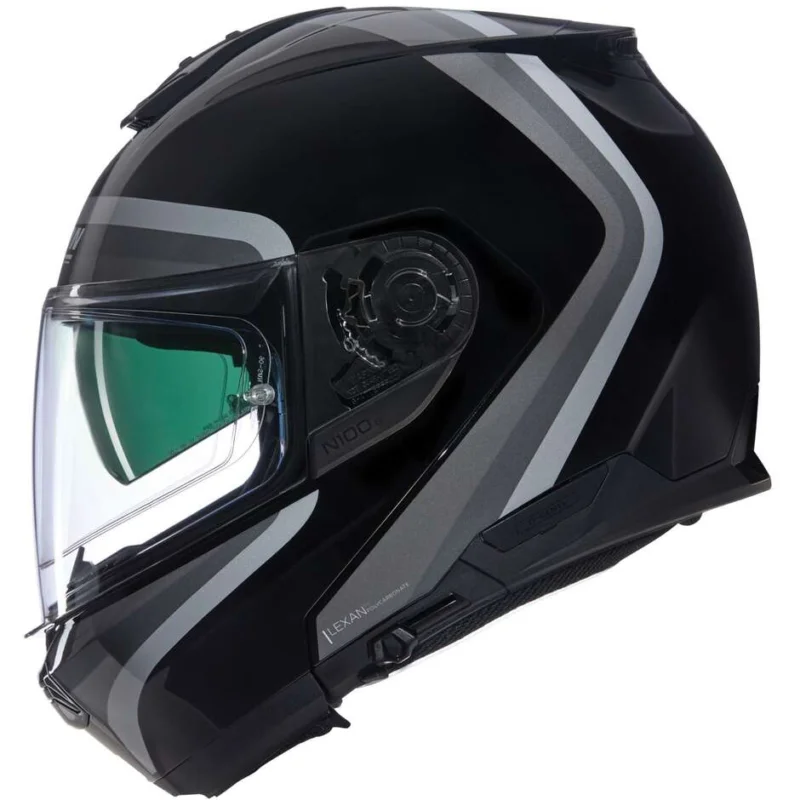 Offerta Del Giorno Casco Moto Modulare P/J Nolan N100-6 ASSOLUTO 349 Nero Argento Bianco