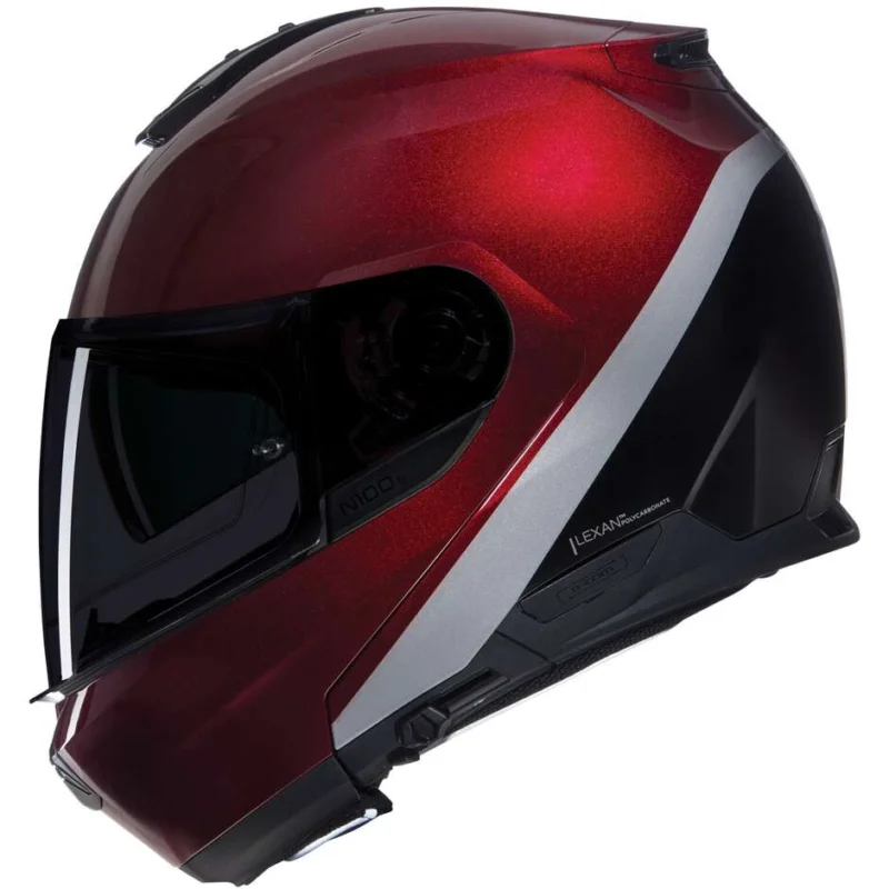 Quantità Limitata Casco Moto Modulare P/J Nolan N100-6 VERNICIATURA SPECIALE 341 Rosso Nero