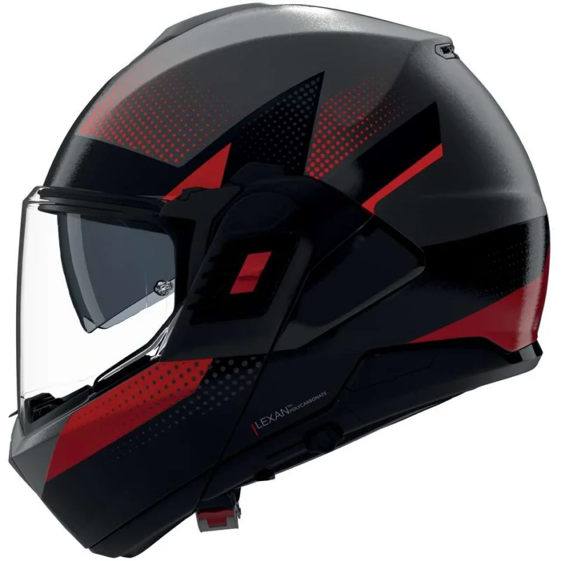 Soddisfatti O Rimborsati Casco Moto Modulare P/J Nolan N120-1 CICLONE 364 Grigio Nero Rosso Opaco