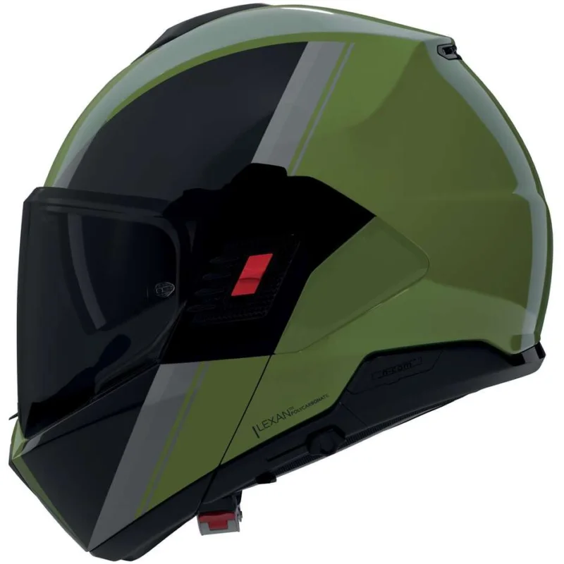 Acquista Ora Casco Moto Modulare P/J Nolan N120-1 VERNICIATURA SPECIALE 354 Verde Nero Grigio Lucido