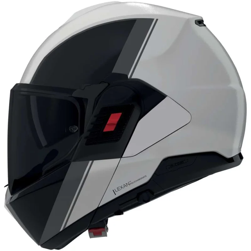 Vendita Finale Casco Moto Modulare P/J Nolan N120-1 VERNICIATURA SPECIALE 356 Perla Nero Grigio Lucido