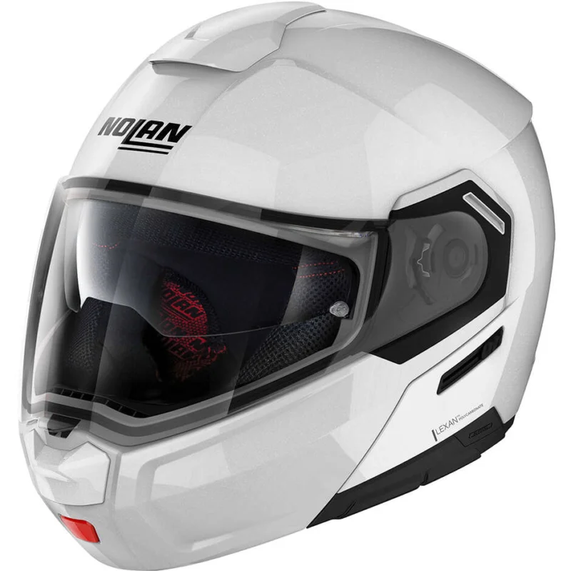 Casco Moto Modulare P/J Nolan N90-3 06 CLASSIC N-COM 005 Metal White Di Tendenza