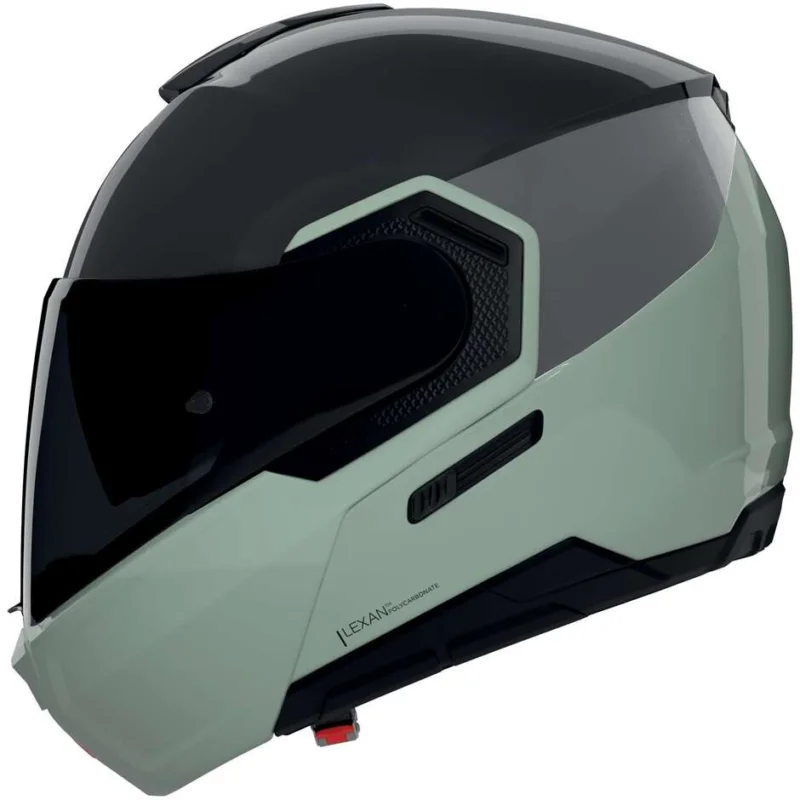 Sconto Casco Moto Modulare P/J Nolan N90-3 06 VERNICIATURA SPECIALE 349 Nero Verde Grigio Lucido