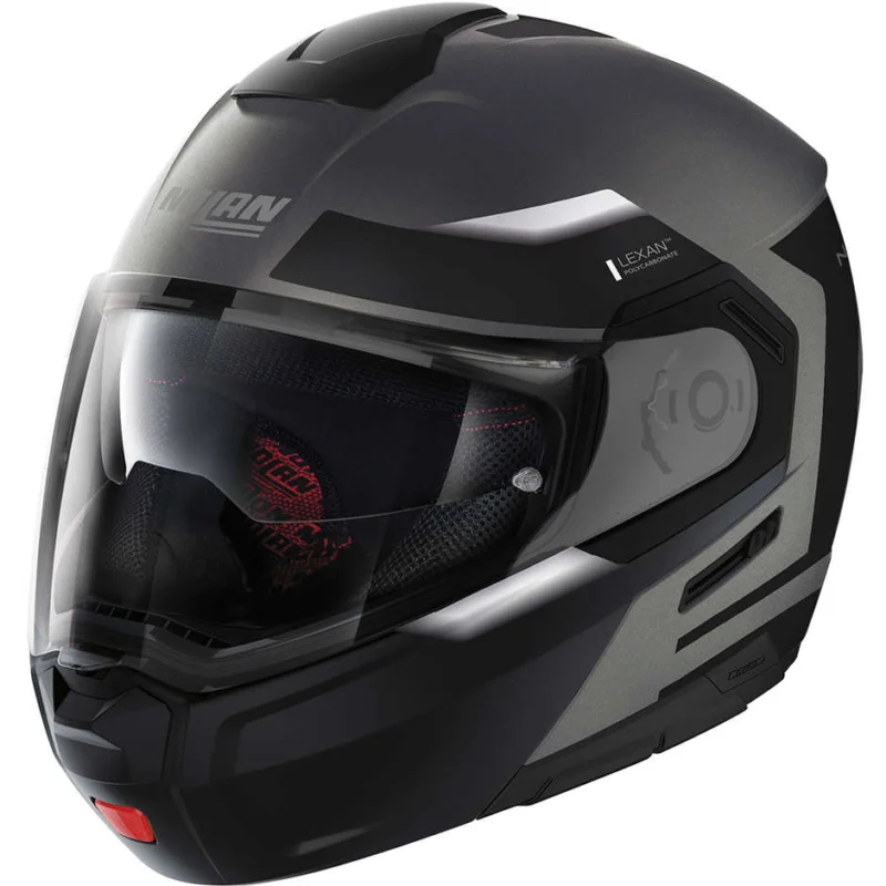 Compra Adesso Casco Moto Modulare P/J Nolan N90-3 REFLECTOR N-Com 034 Lava Grey Bianco Opaco