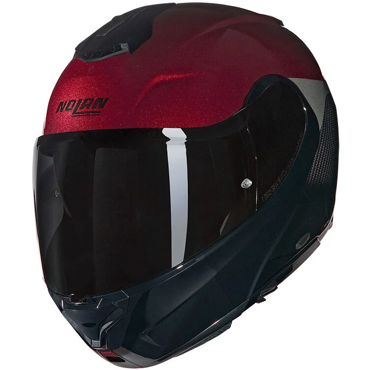 Di Tendenza Casco Moto Modulare P/J Nolan X-1005 ULTRA CARBON VERNICIATURA SPECIALE 341 Rosso