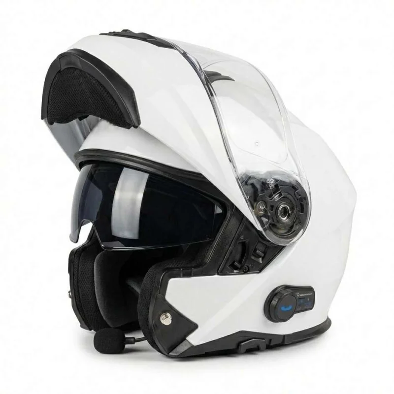 Casco Moto Modulare P/J Origine ORIGINE LOGIC + BT Bianco 22.06 Scelto Dai Clienti