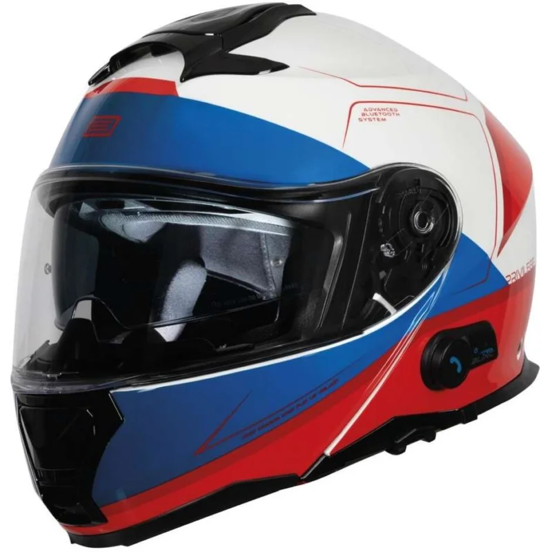 Casco Moto Modulare P/J Origine ORIGINE LOGIC + BT PRIVILEGE Rosso Bianco Lucido 22.06 Direttamente Dal Produttore