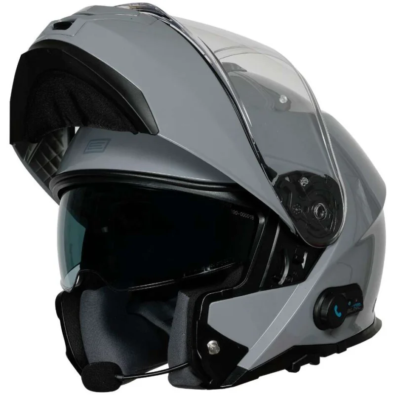 Casco Moto Modulare P/J Origine ORIGINE LOGIC + BT SOLID Grigio Sconto