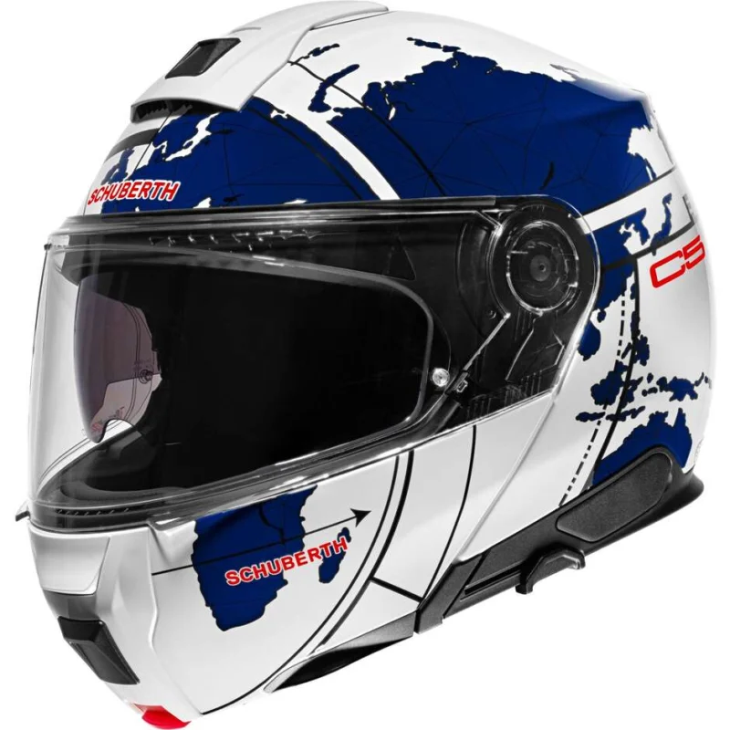 Prezzo Basso Casco Moto Modulare P/J Schuberth C5 GLOBE Blu