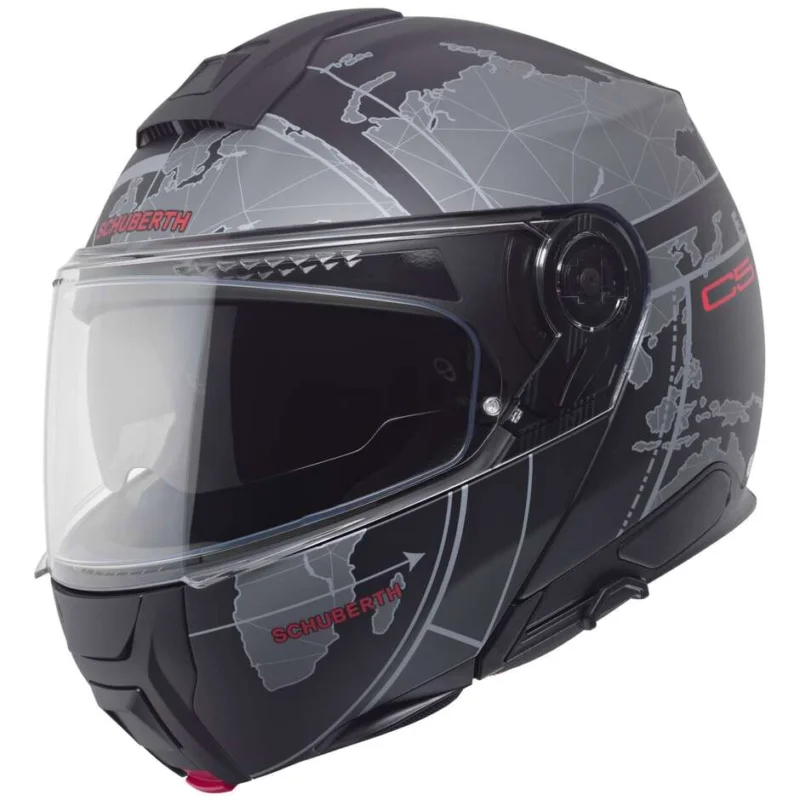 Spedito Oggi Casco Moto Modulare P/J Schuberth C5 GLOBE Nero