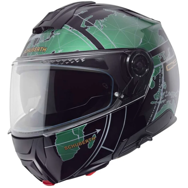 Offerta Limitata Casco Moto Modulare P/J Schuberth C5 GLOBE Verde