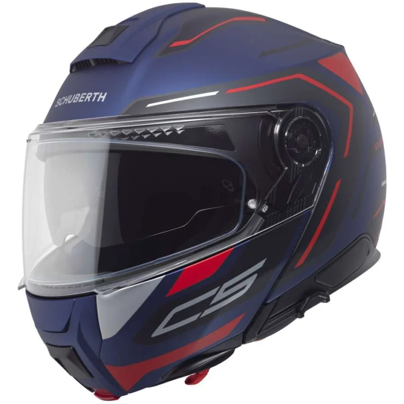 Reso Gratuito Casco Moto Modulare P/J Schuberth C5 OMEGA Blu