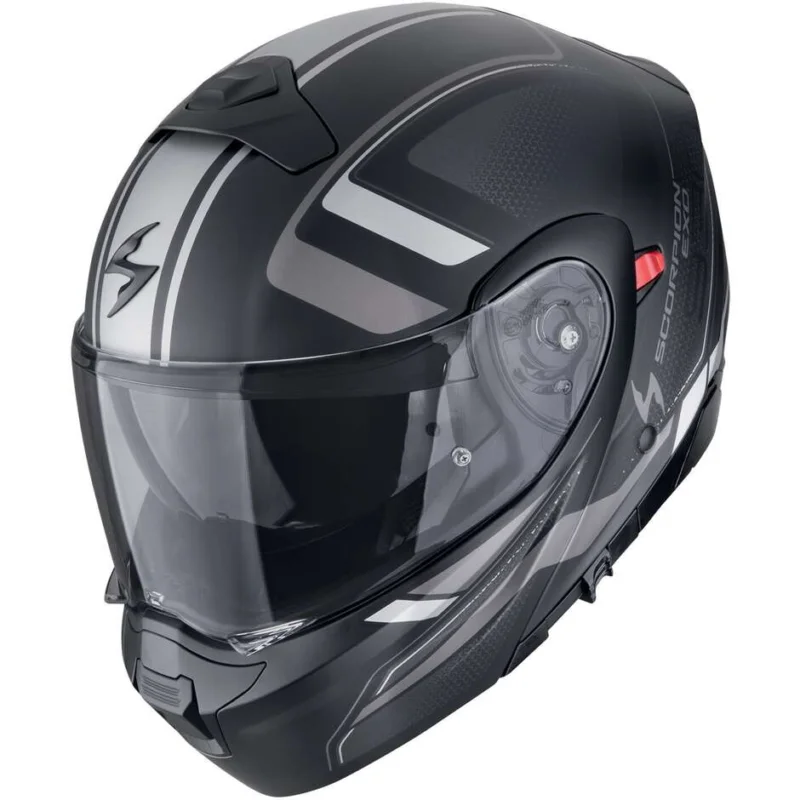 Bestseller Casco Moto Modulare P/J Scorpion EXO-930 EVO ARDENS Nero opaco Argento